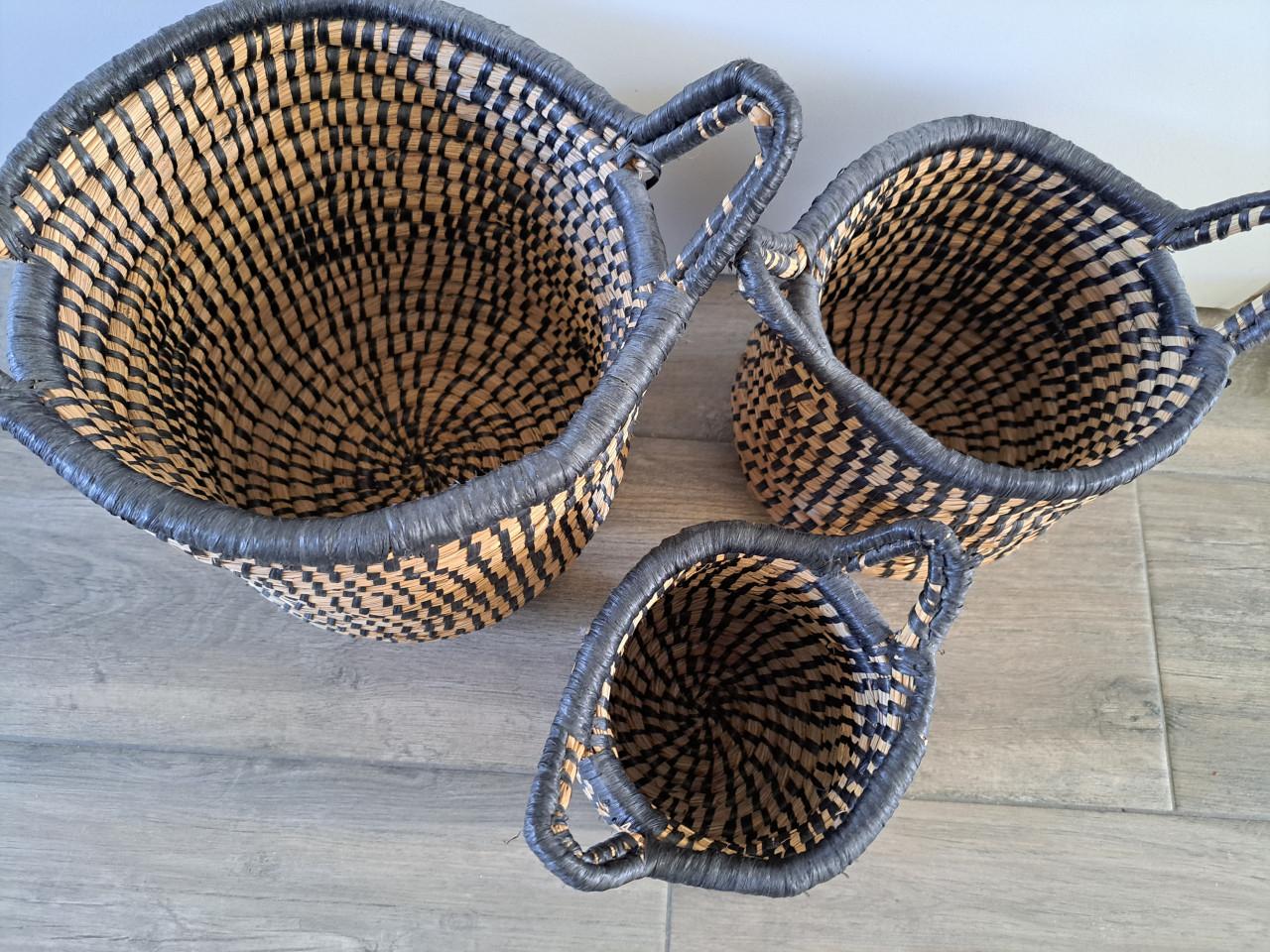 Set van 3 prachtige manden