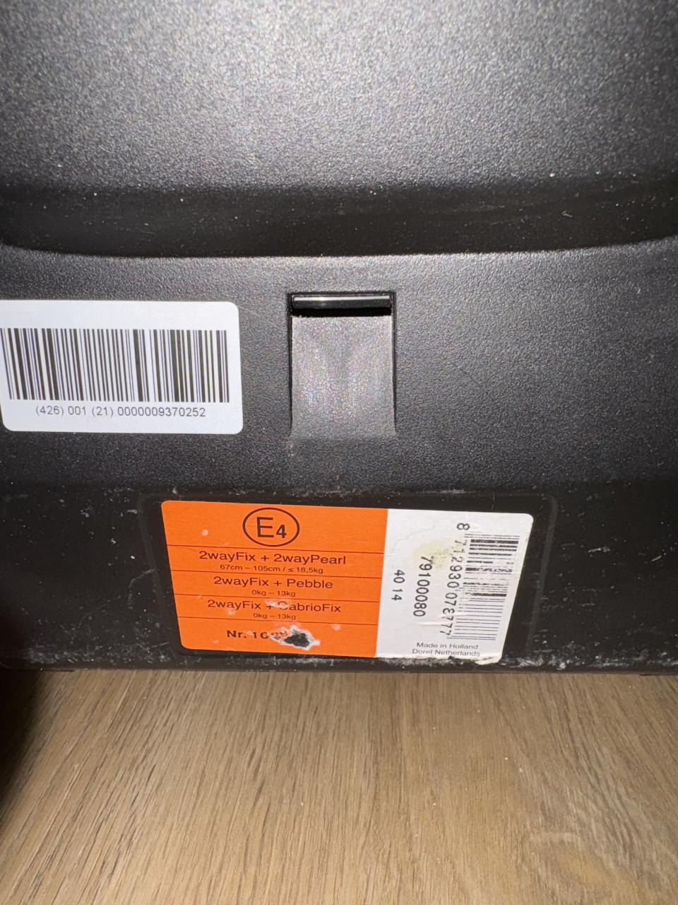 Isofix basis voor maxi cosi