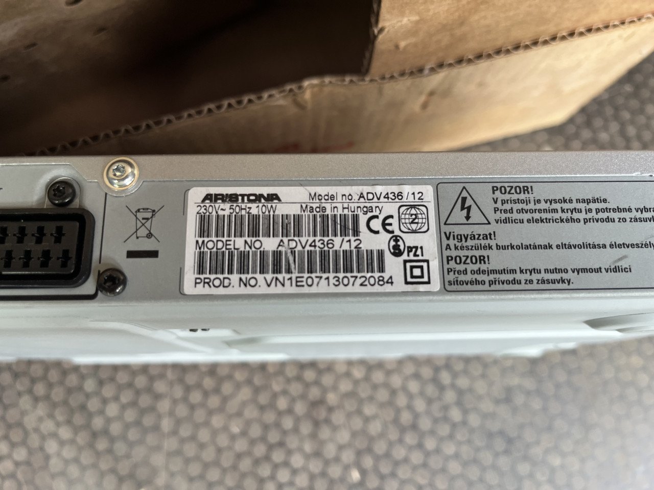 Aristona Dvd speler ADV436-12