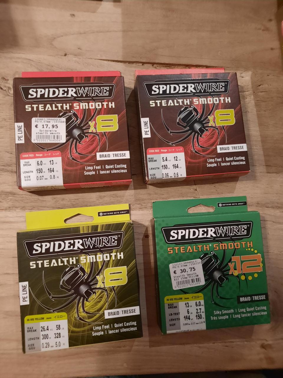 Spiderwire gevlochten lijn