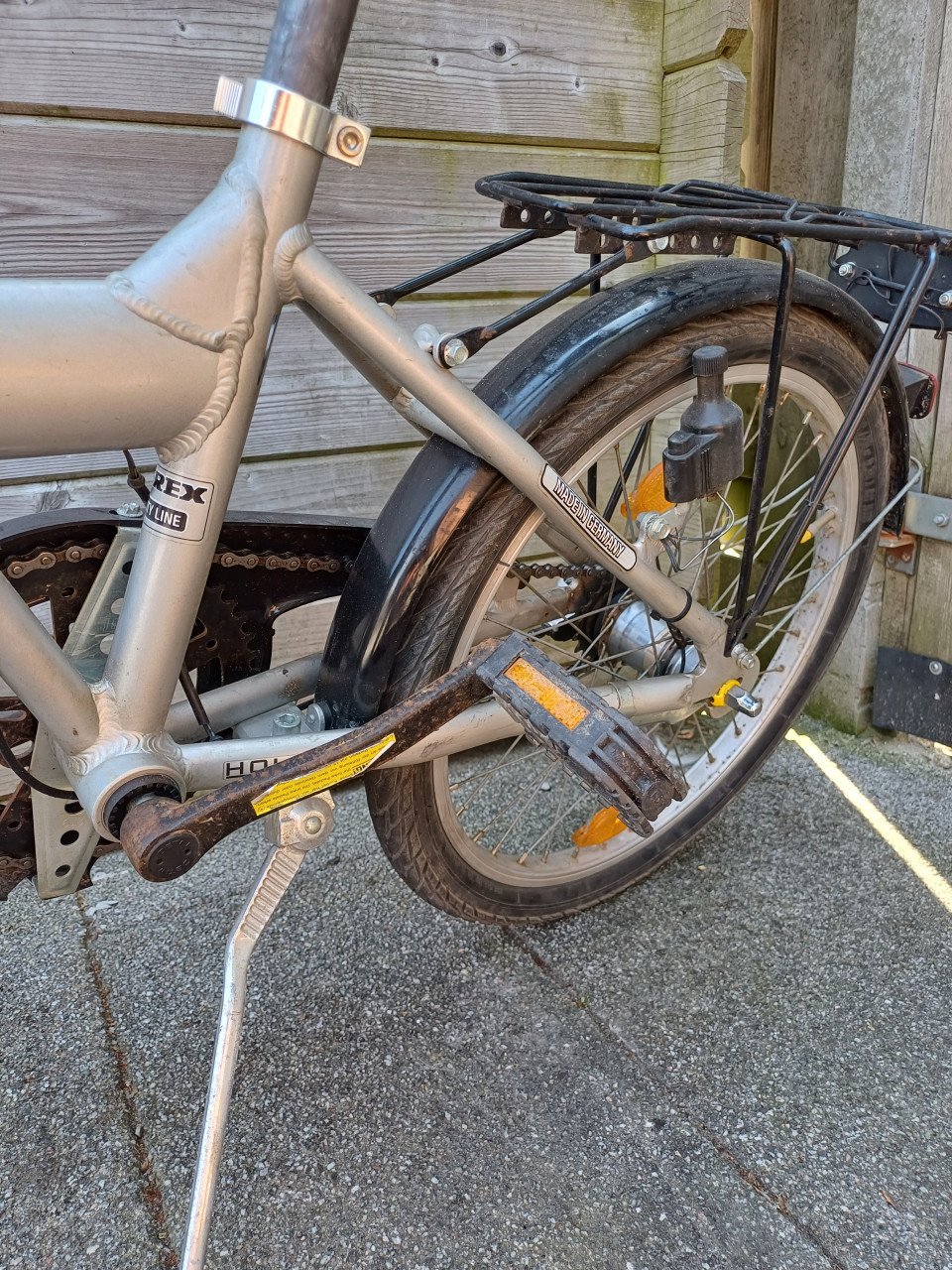 Alu-rex vouwfiets aangeboden.