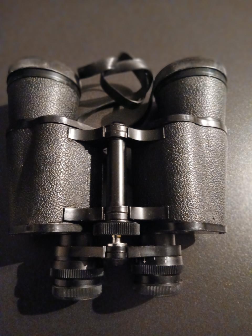 Vintage verrekijker Weltblick 12 x 50 in lederen tas