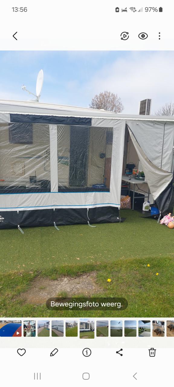 Voortent front voor camper