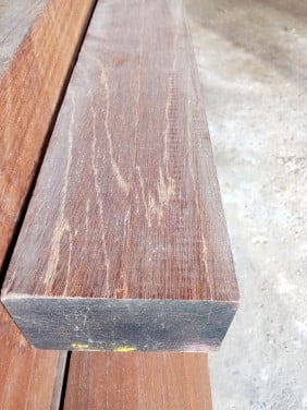 Meranti balken 121x74 zware kwaliteit 4 zijdig geschaafd