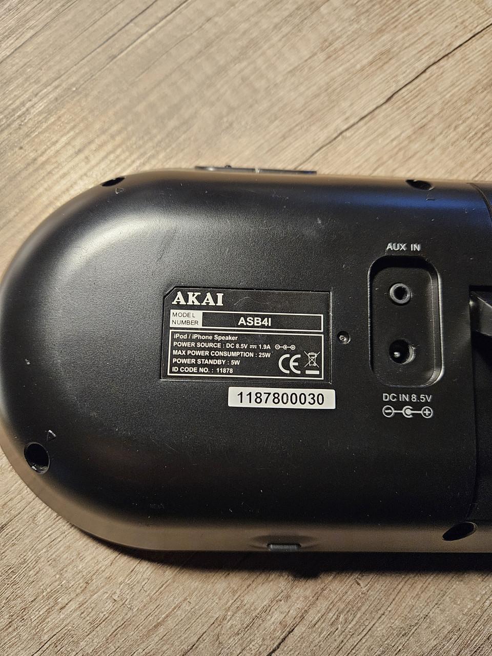 Zgan draagbare Akai Ipod/iphone speaker ASB41 speakerdock