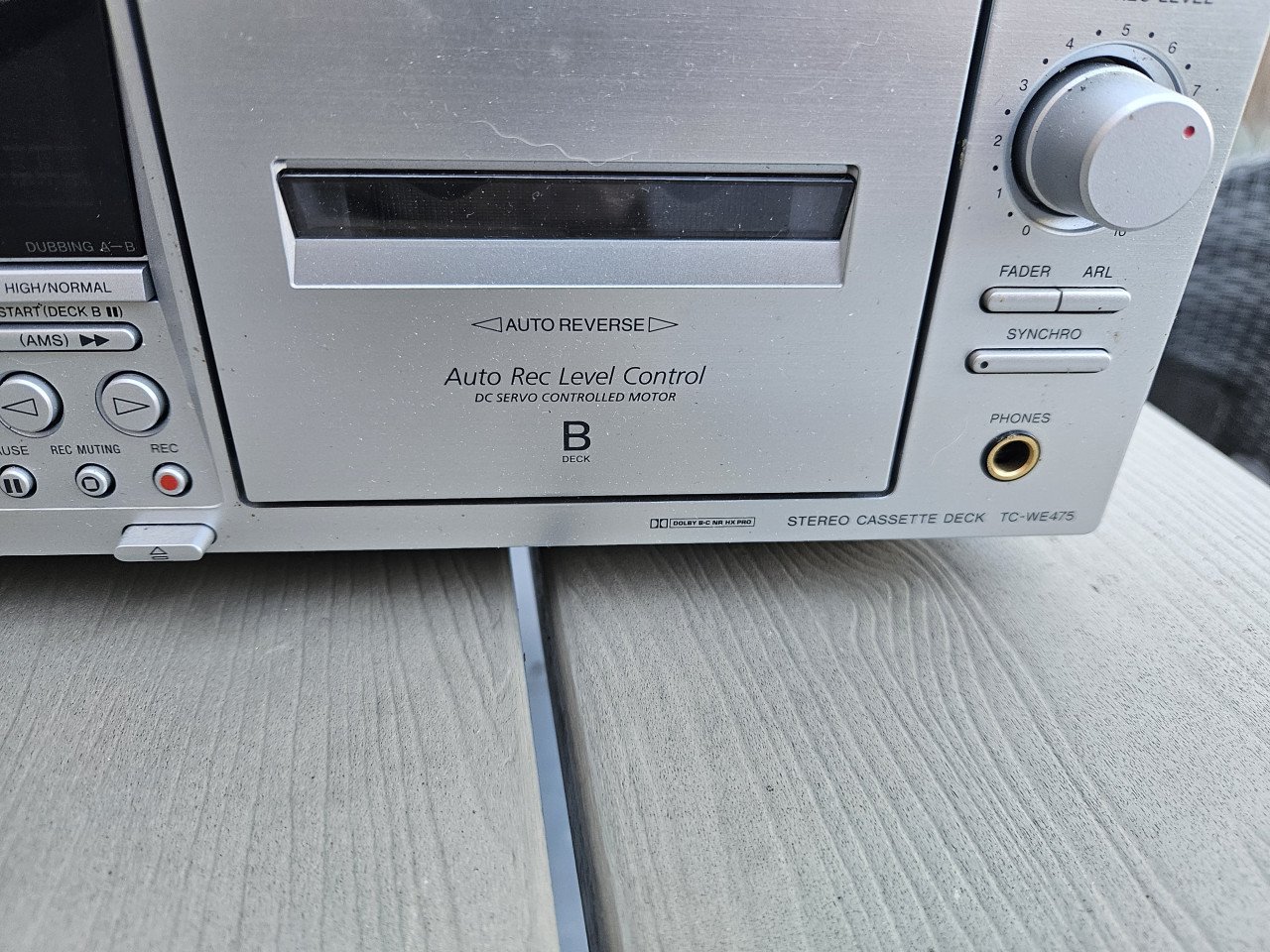 Sony TC-WE475 dubbel cassettedeck Dolby BC HX PRO Autoreverse