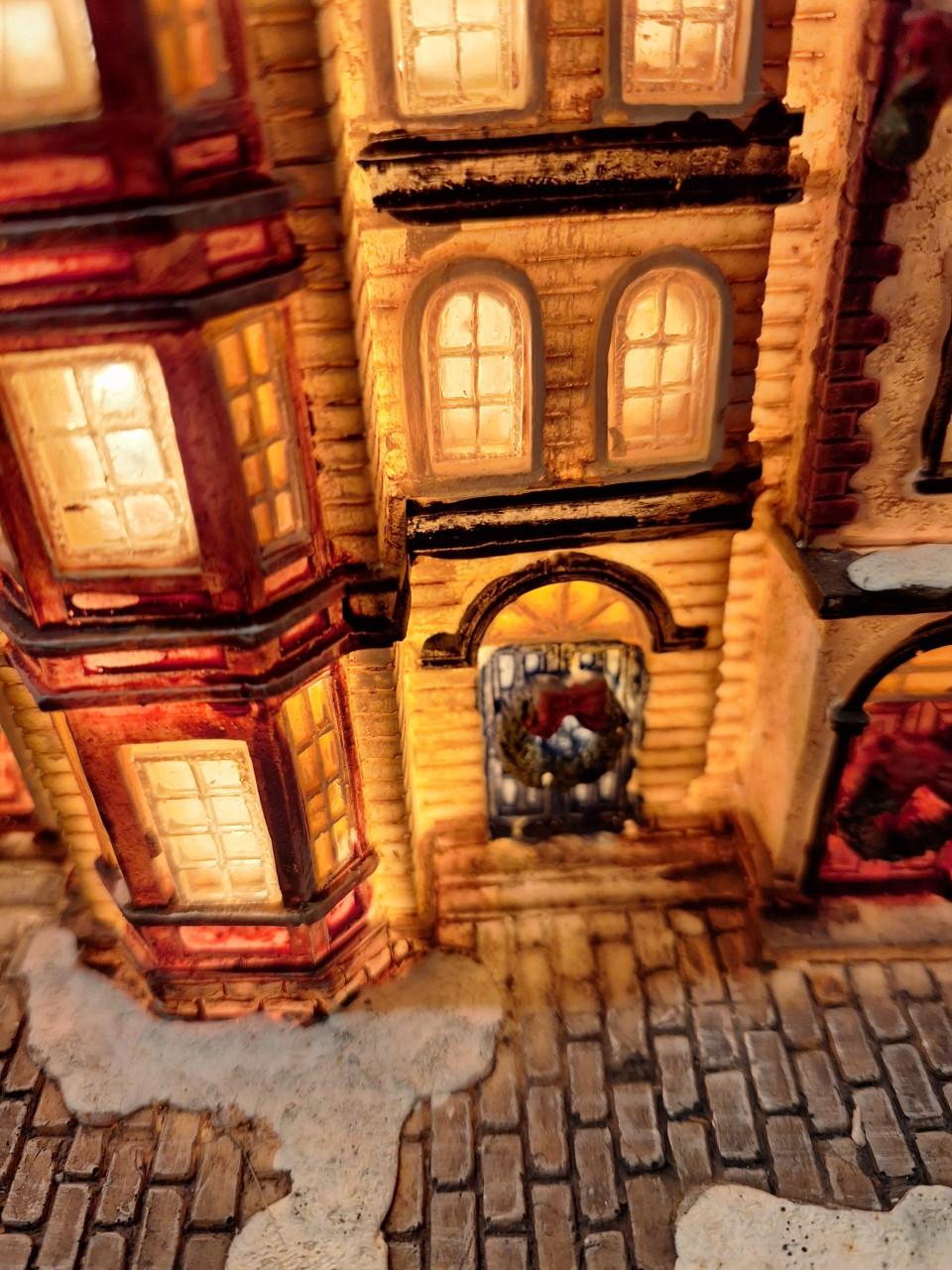 Decoratief kersthuisje