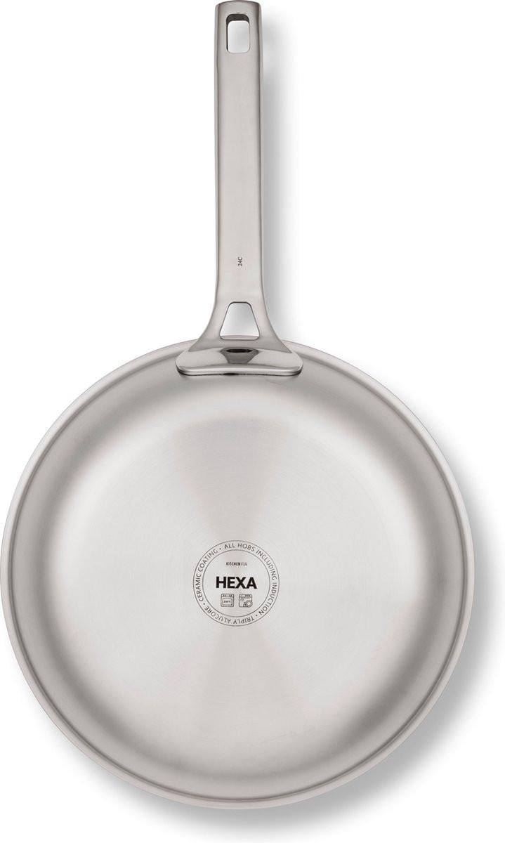 Nieuwe Set KitchenFun Hexa hybrid ns Koekenpan Ø 28CM – en Ø 24 CM.