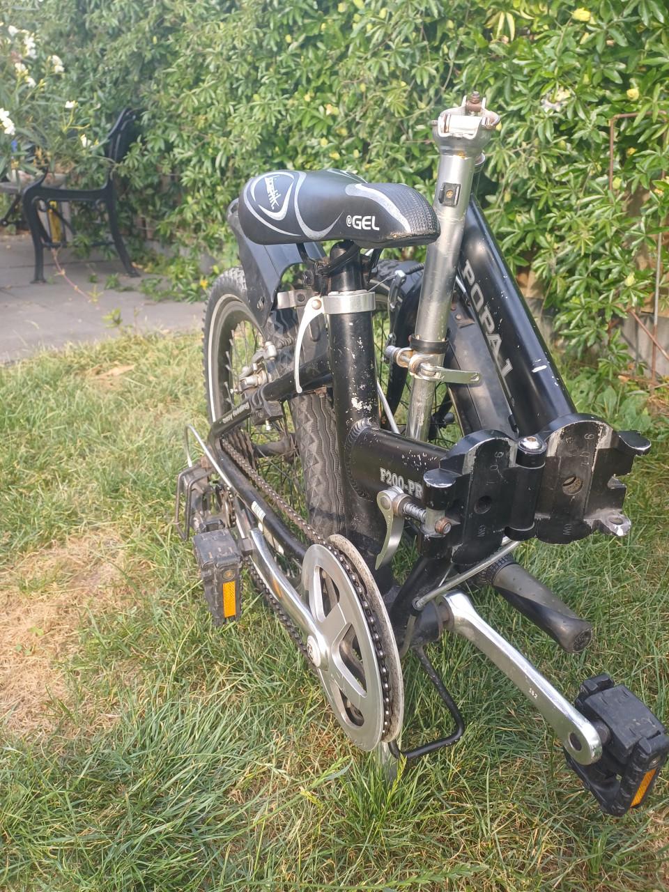 Popal vouwfiets zwart.