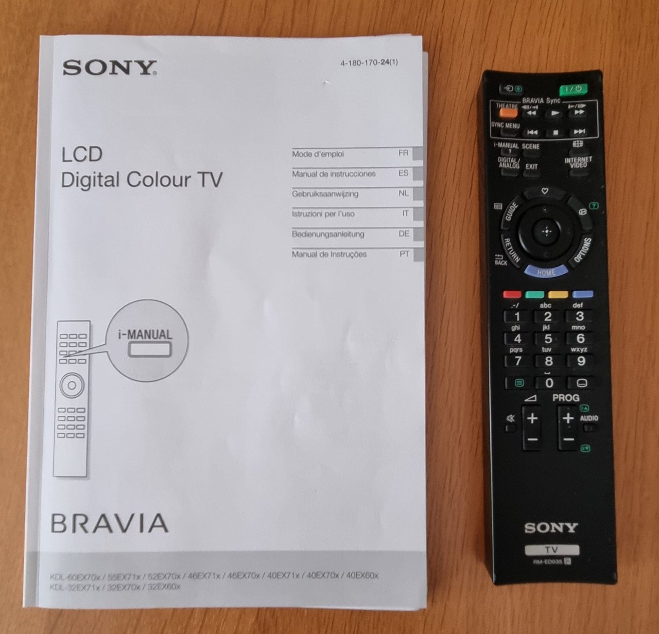Sony tv model KDL40EX711