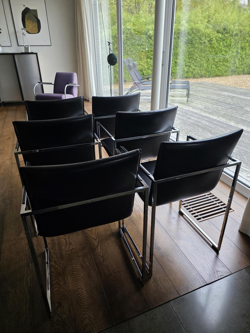 6 Arco Frame eetkamerstoelen