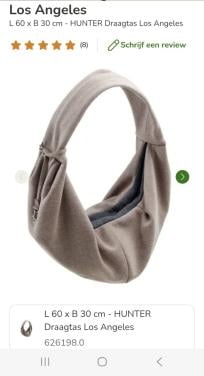 Draagtas/buidel voor hond