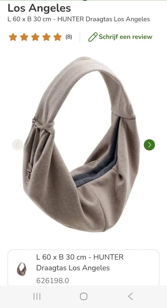 Draagtas/buidel voor hond