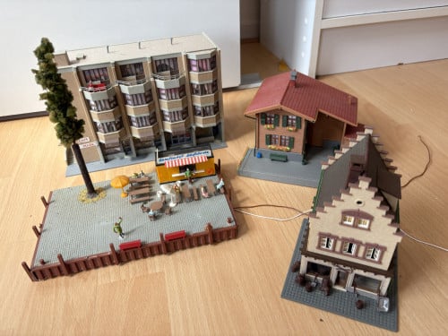 Modelspoor H0 huisjes