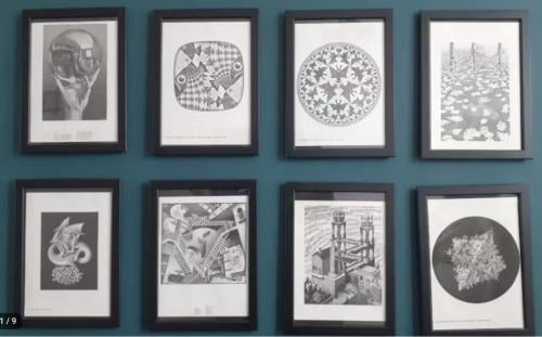 8 Escher prints