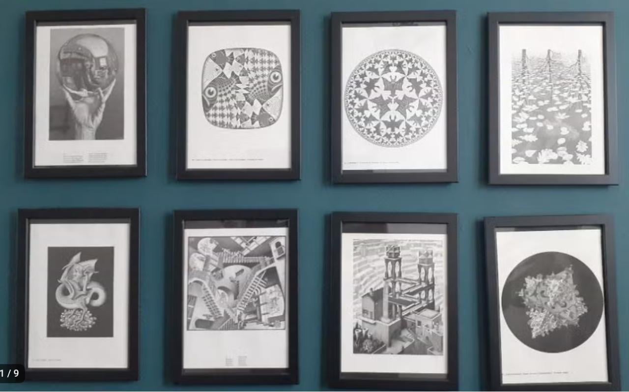 8 Escher prints