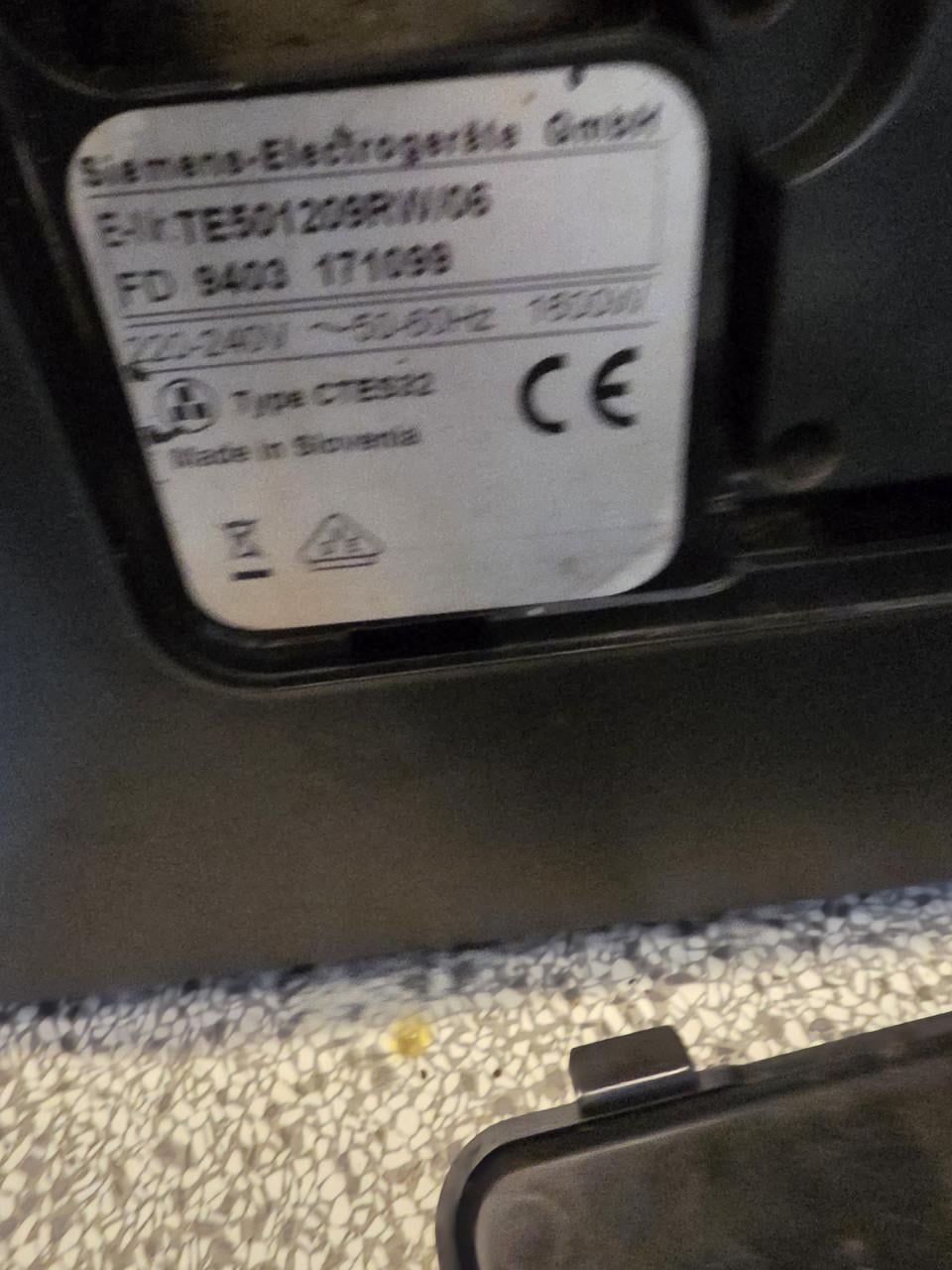 Te koop Siemens koffieapparaat EQ5