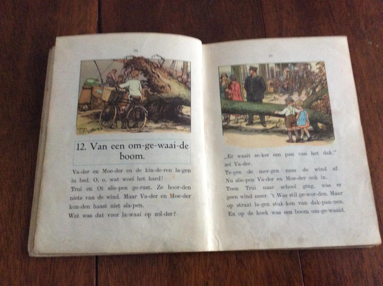 Nog bij moeder en Pim en Mien.     Jan Ligthart en H. Scheepstra.