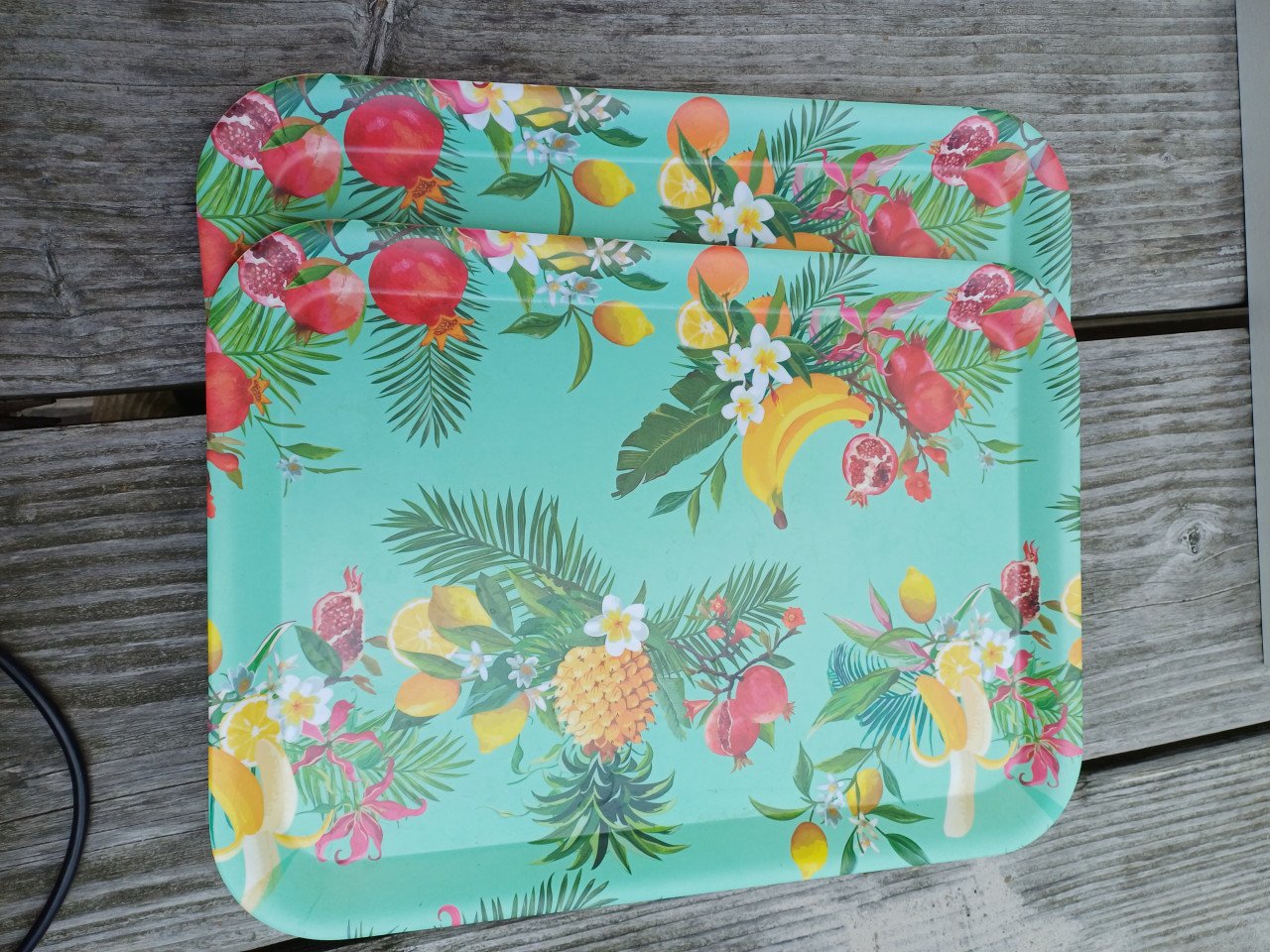 Fleurige dienbladen 30x43 cm hard plastic
