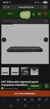 Trampoline inground 214x305cm + afdekhoes