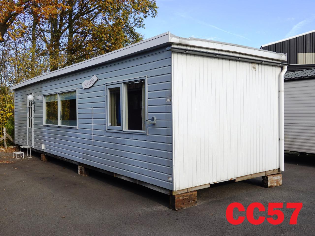 Betaalbaar chalet met dubbel glas, 2 slaapkamers en middenkamer