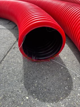 Mantelbuis 160 mm. 15 meter Dubbelwandig gladde binnenzijde