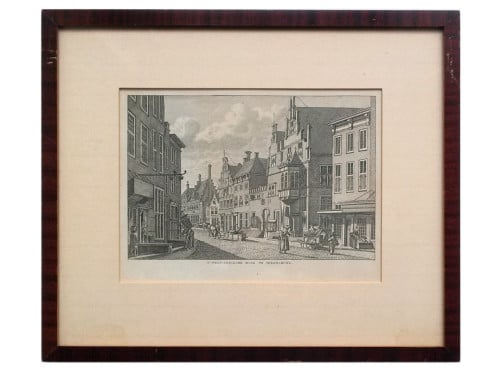 Gravure 't West-Indische Huis te Middelburg