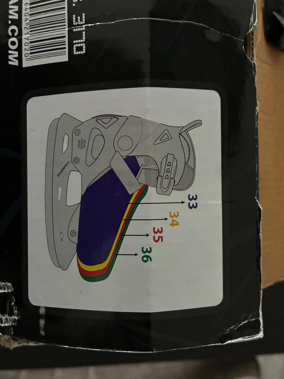 Ijshockey schaatsen verstelbaar maat 33/36