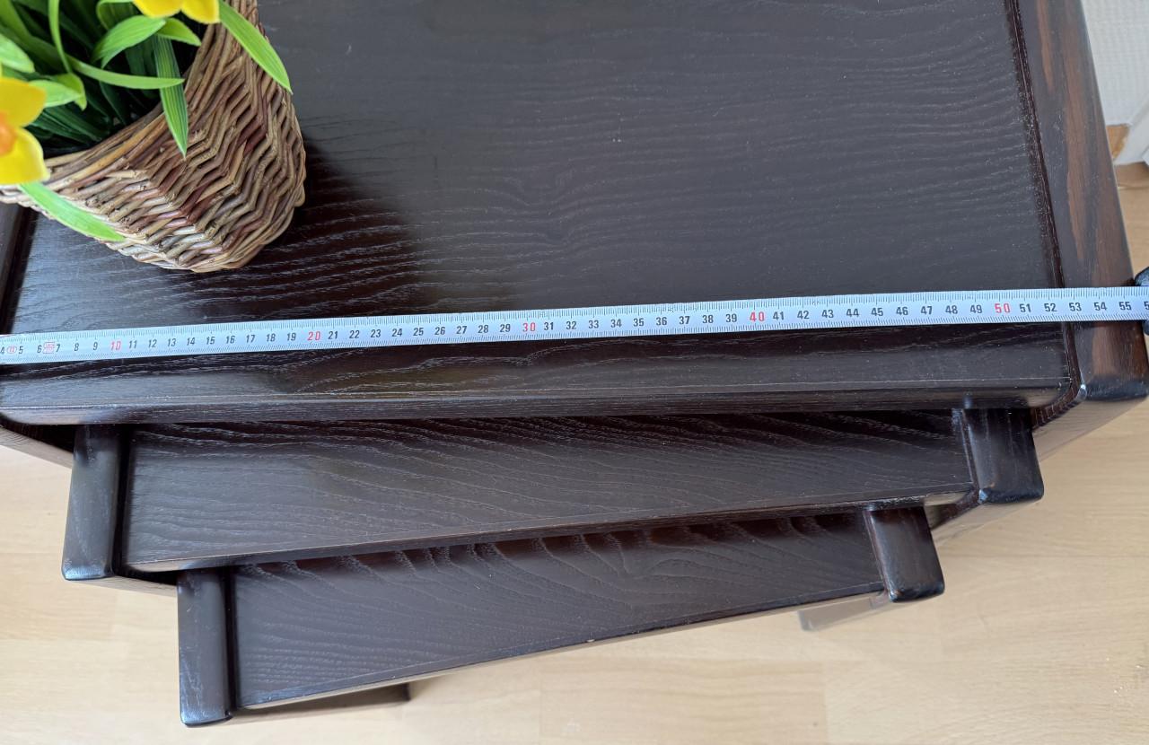 Bijzettafel set. Massief. Perfecte staat. 3 stuks.