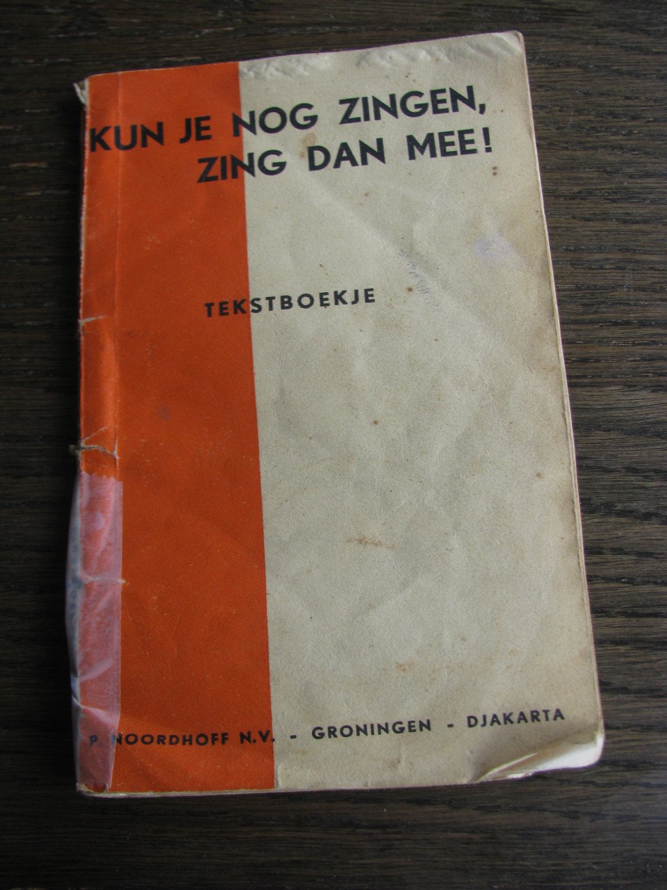 Zang boekjes.