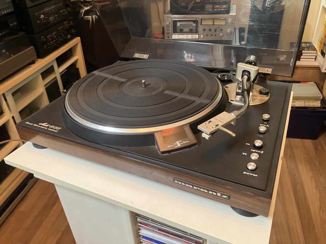 Marantz 6150 direct drive platenspeler houtfineer prachtig origineel