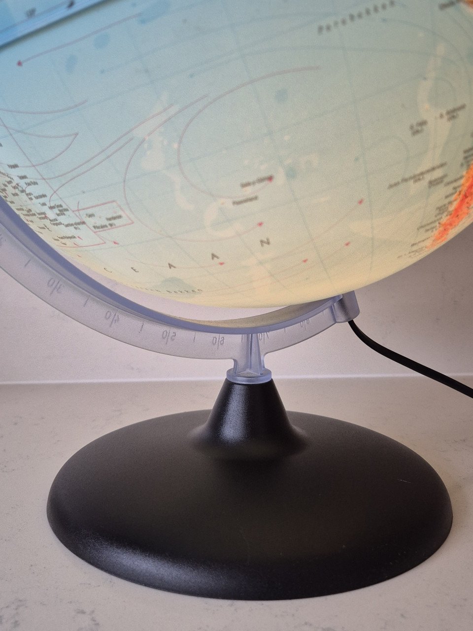 Wereldbol lamp