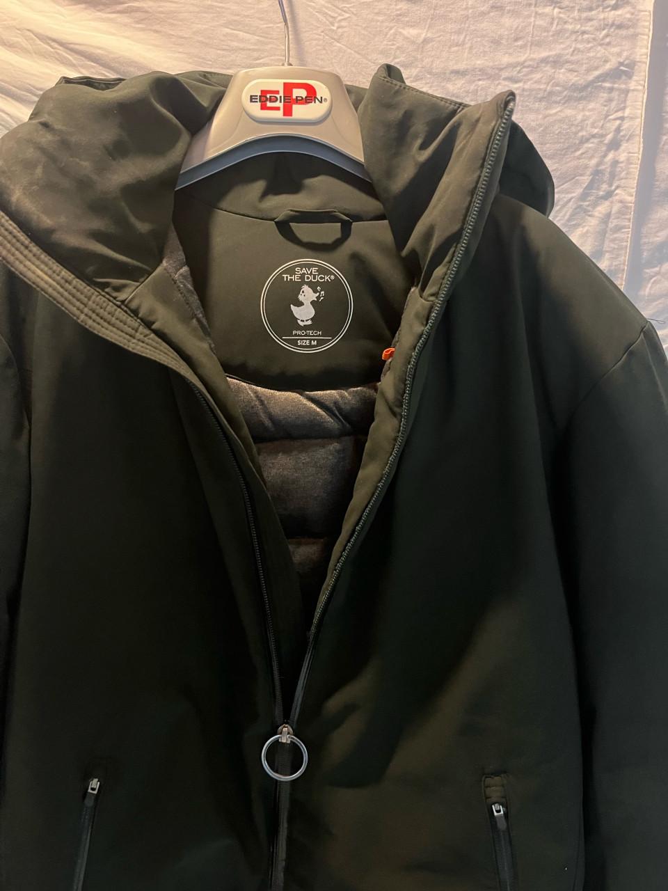Winterjas Save the Duck M donkergroeno