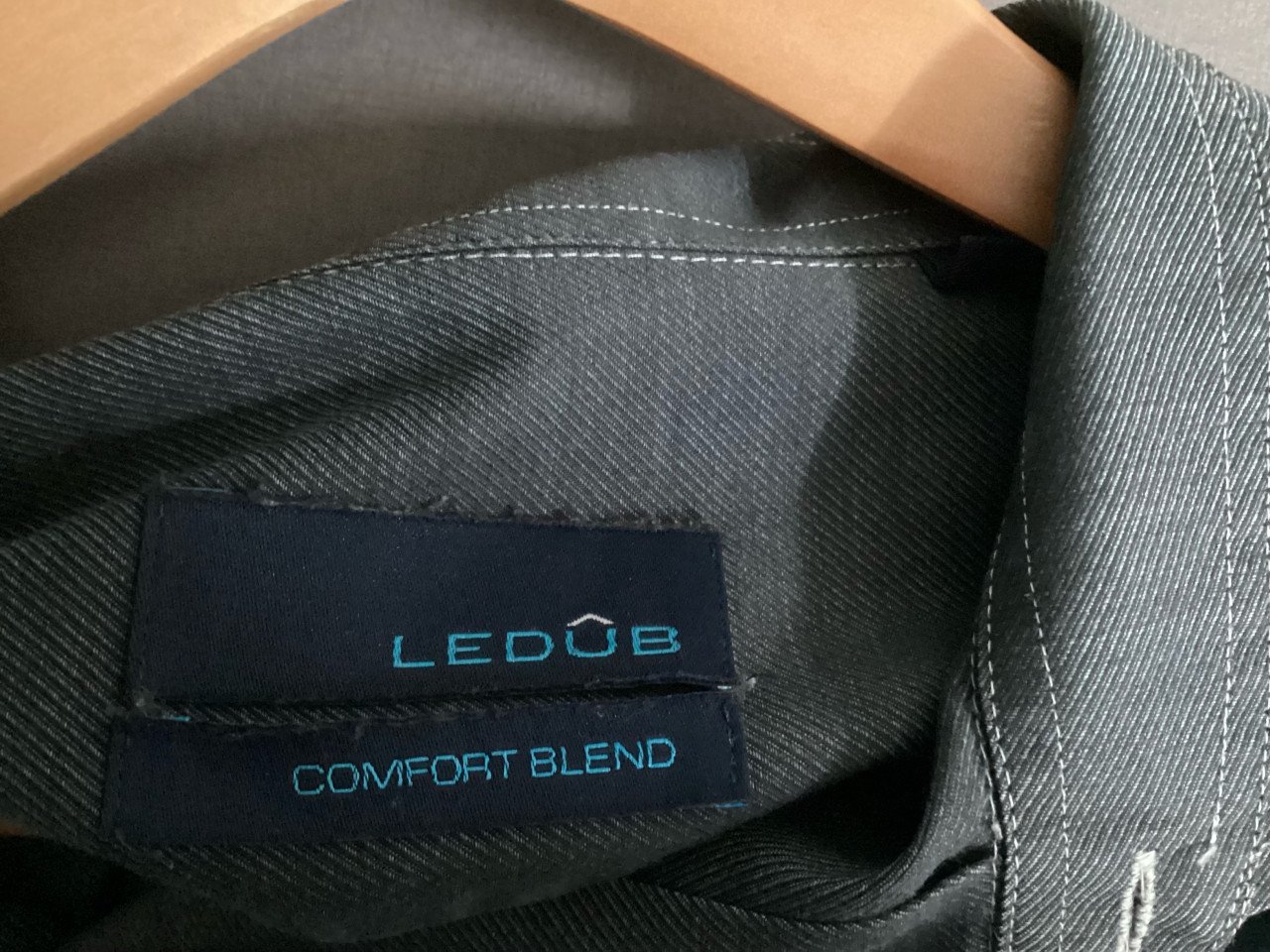 Nieuwe heren blouse maat xl merk ledub grijs