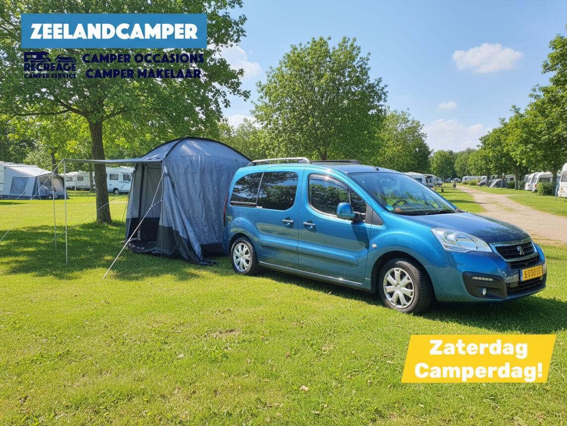 2P. Microcamper Peugeot Partner Tepee 1.2 Benzine!  – auto én camper in één