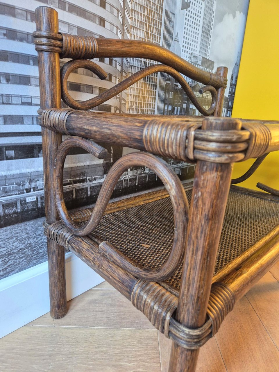 Rotan bijzettafel