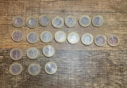 Verschillende 1 euromunten