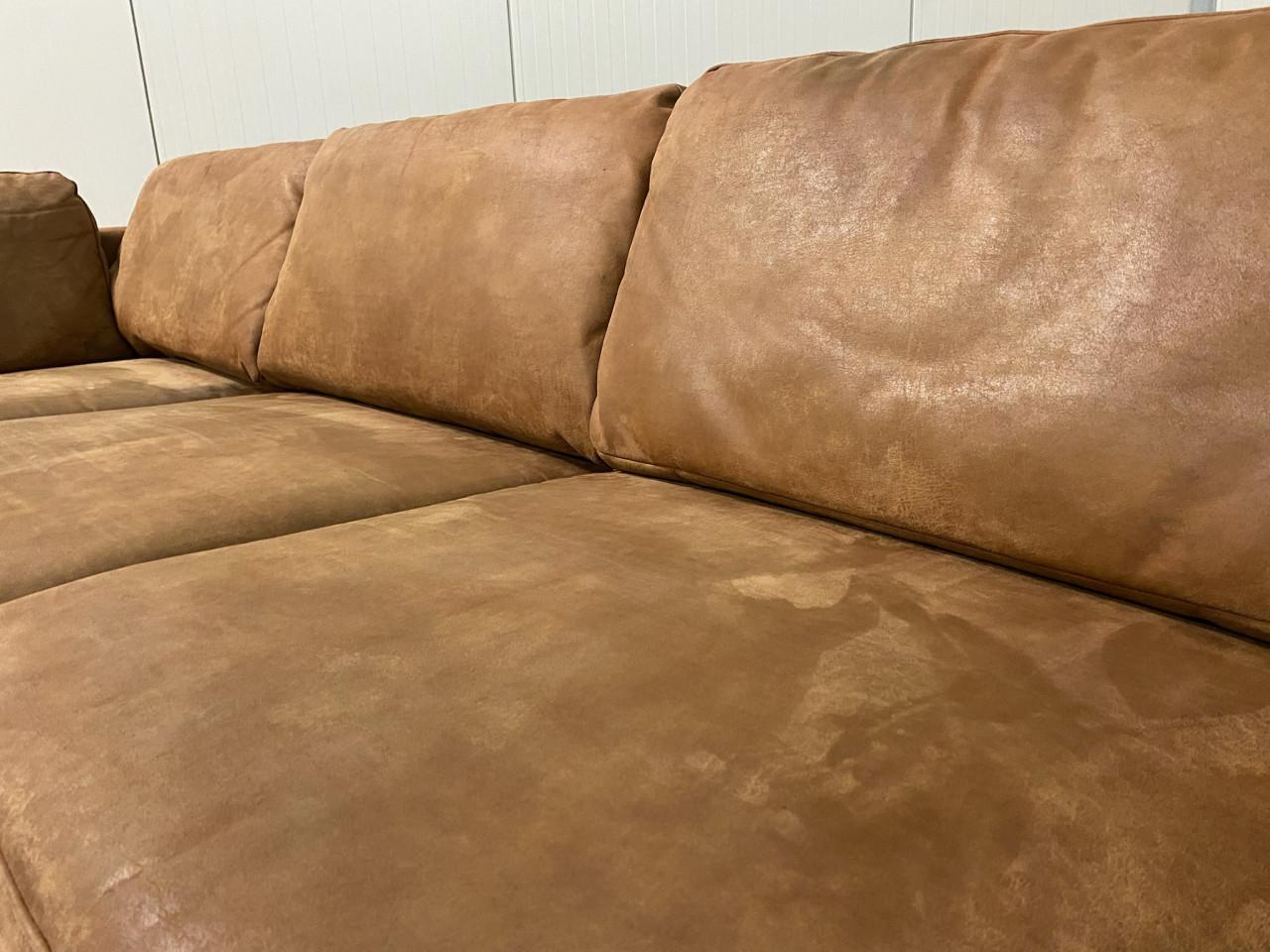 Swede Cognac Hoekbank – Premium Comfort – Gratis Levering NL & BE