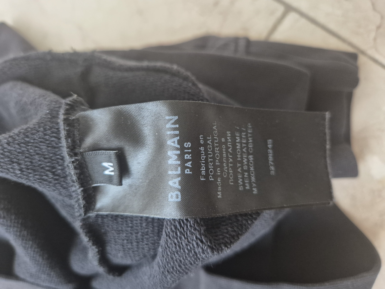 Zwarte Balmain trui - M