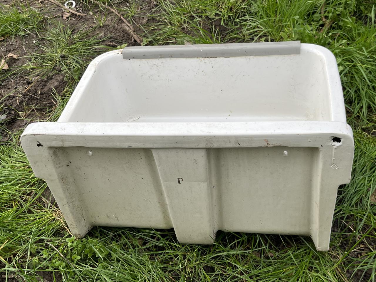 Wasbak wit porcelein slokop