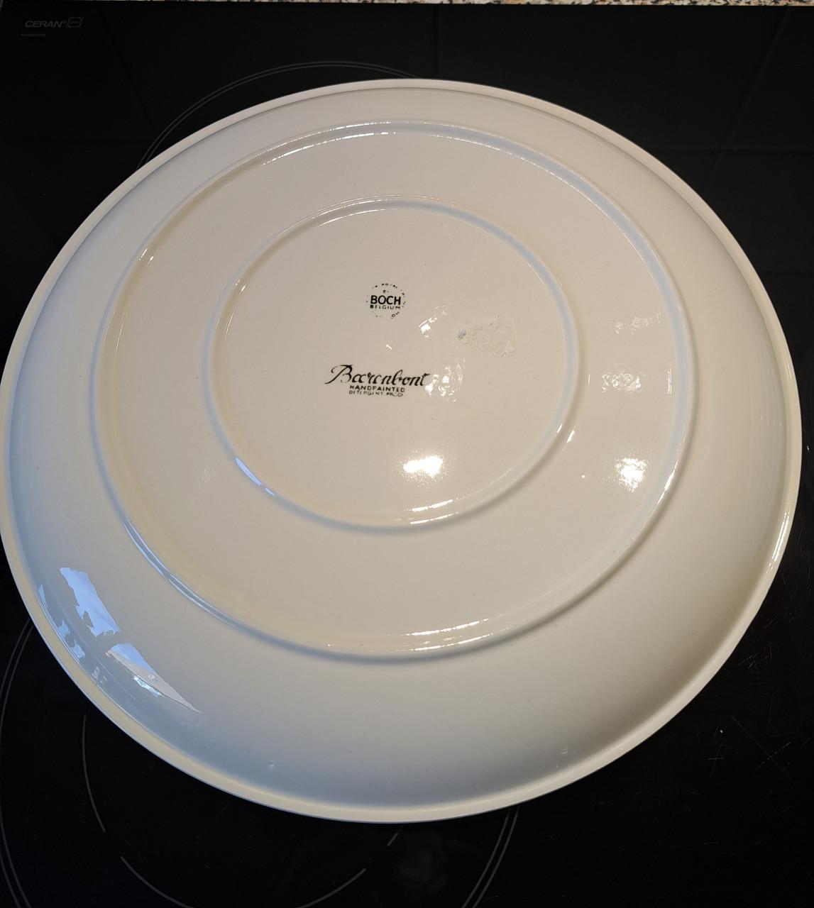 Boerenbont taartschaal en bordjes