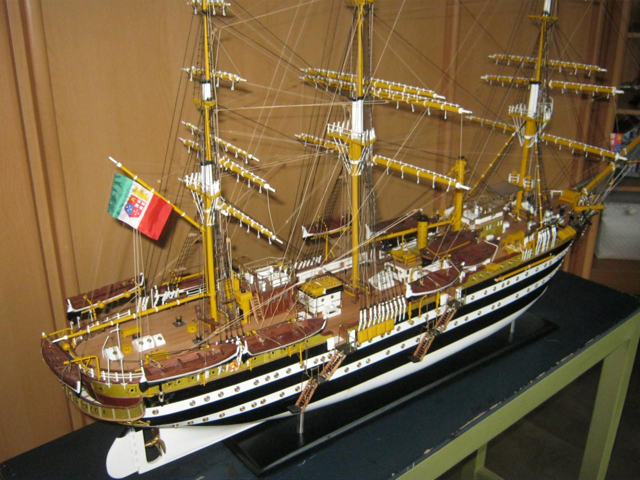 Scheepsmodel. AMERICO VESPUCCI.