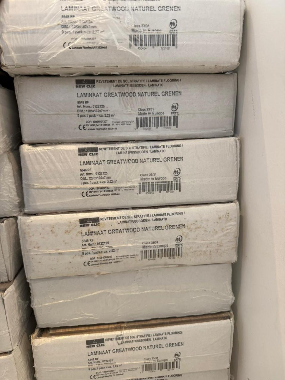 Laminaat “Greatwood Naturel Grenen” (33,3 m²) – nieuw/ongebruikt