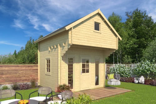 Tuinhuis model Bunkie Alberta, met zolder