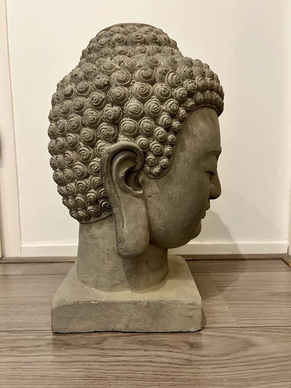 Boeddha kop van steen 40 cm