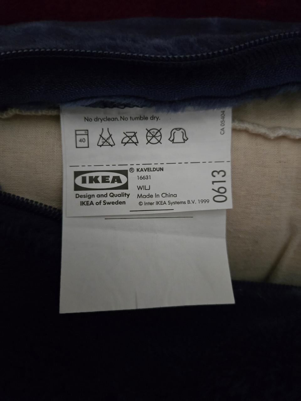 3x pluche kussen van Ikea 72x72cm. Wasbare hoes