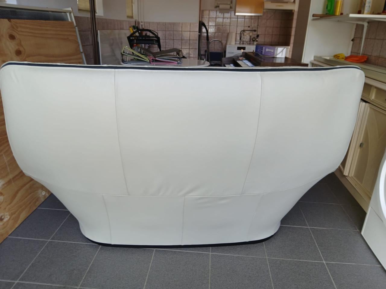 Retro Vintage Leren bank GRATIS
