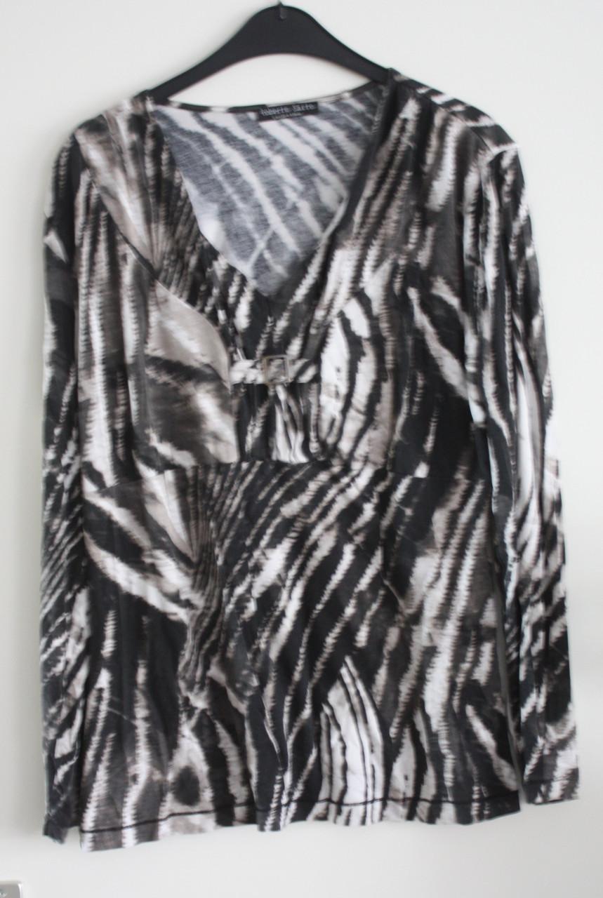 Shirt bruin beige shirt  maat 44