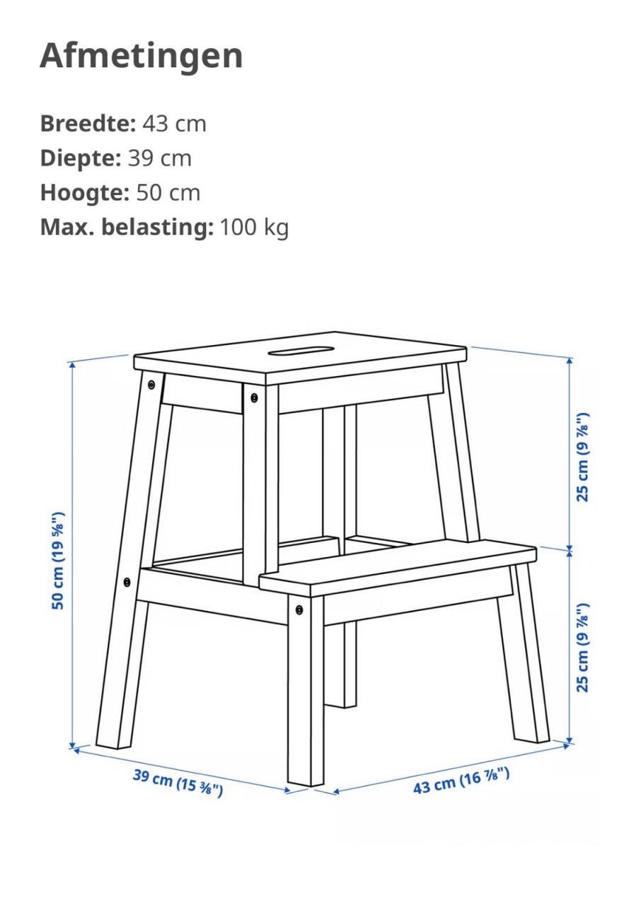 Houten IKEA keukentrapje