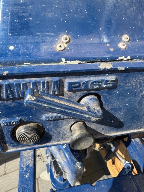 Yamaha P165 buitenboordmotor (defect)